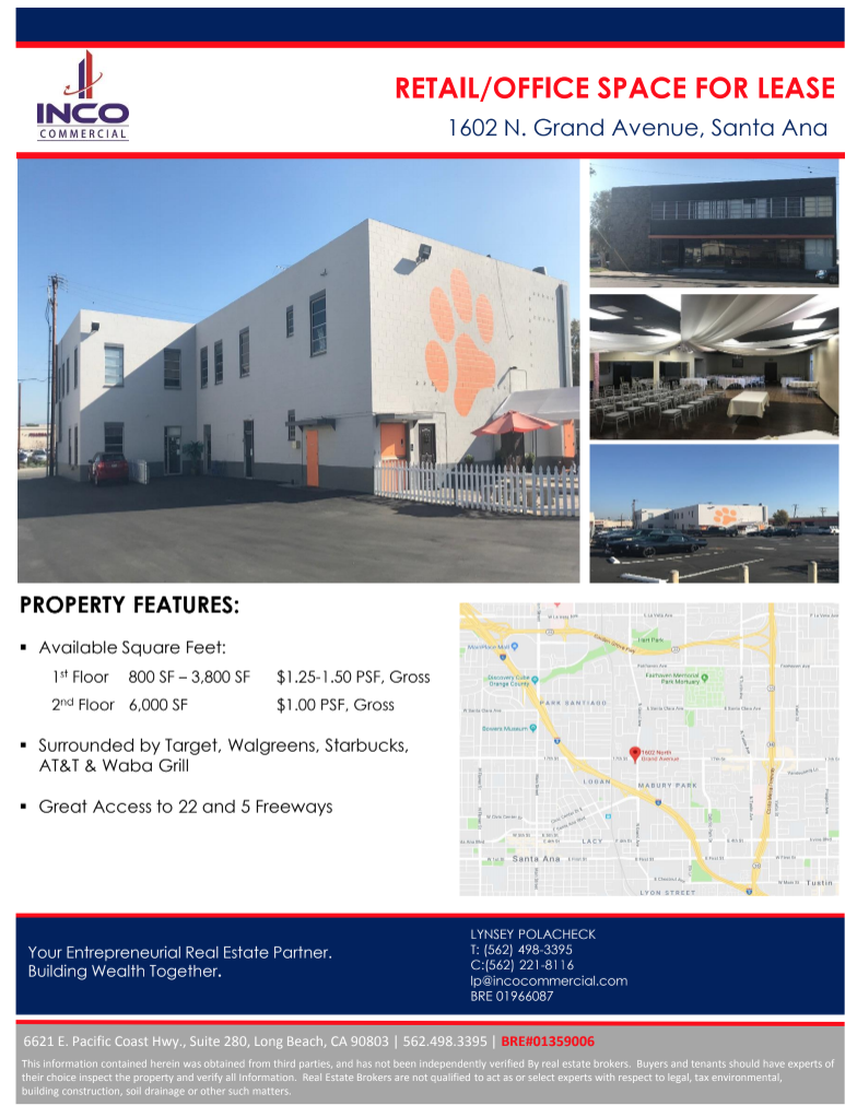 1602 N. Grand - FOR LEASE